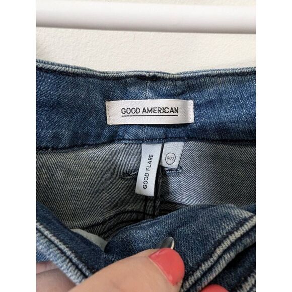 Good American Good Flare Medium Wash Denim Jeans - Size 4/27 - Picture 7 of 7